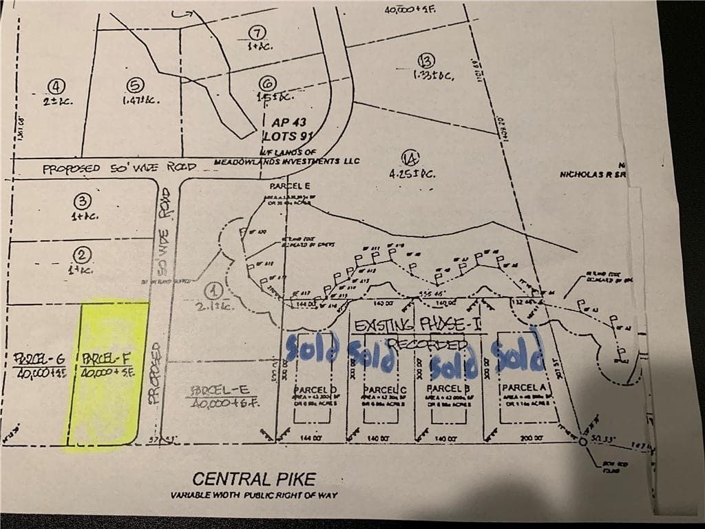 0 Central Ave. Lot F