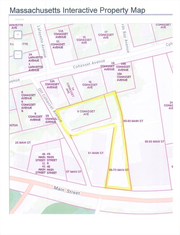69-73 Main St & 0 Cohasset Ave